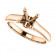 14kt Rose Gold Modern Cathedral Ring