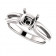 10kt White Gold Solitaire Engagement Ring