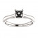 18kt White Gold Antique Solitaire Ring