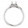 Solitaire Engagement Ring White Gold Infinity