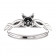 18kt White Gold Infinity Solitaire Ring