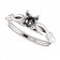White Gold Infinity Engagement Ring
