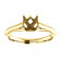 18kt Yellow Gold 4 Prong Modern Engagement Ring