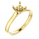 10kt Yellow Gold Solitaire Cathedral Engagement Ring