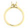 Yellow Gold Solitaire Cathedral Ring
