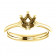 18kt Yellow Gold Modern Solitaire Ring