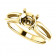 18kt Yellow Gold Modern Split Shank Engagement Ring