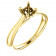 18kt Yellow Gold Antique Solitaire Engagement Ring