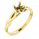 10kt Yellow Gold Infinity Solitaire Engagement Ring
