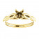 14kt Yellow Gold Infinity Engagement Ring 
