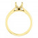 Yellow Gold Modern Cathedral Solitaire Ring