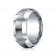 10mm Cobalt Ring With Satin Finish Sections & Beveled Edge