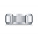 Cobalt Ring With Sections & Beveled Edge
