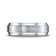 14k White Gold 8mm Step Edge Carved Design Band