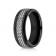 8mm Black Cobalt with White Carbon Fiber Ring