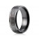 9mm Black Titanium Ring with Cross Designs
