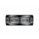 Black Titanium Ring with Cross Designs