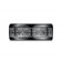 Black Titanium Ring with Cross Designs