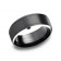 9mm Black Cobalt Ring With Beveled Edge