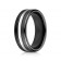 7mm Black Cobalt Ring with White Center