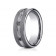 7mm Tungsten Ring with Three Round Black Diamonds