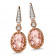 Morganite and Diamond Earrings in 14K Rose Gold (0.07 ct. tw.)