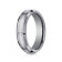 6mm Tungsten Ring With White Gold Inlay