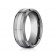 8mm Tungsten Ring With White Gold Inlay