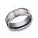 8mm Ring With Yellow Gold Inlay