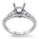 2.5ct Center Stone Cathedral Engagement Ring