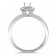 Round Halo Engagement Ring in Solitaire
