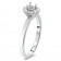 Round Halo Engagement Ring in Solitaire for 1ct Stone