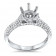 1 ct Center Stone Pave Engagement Ring