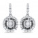 Halo Dome Diamond Earrings for 1 Carat Stone 