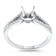 3/4ct Center Stone Split Shank Engagement Ring