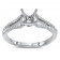 0.5ct Center Stone Cathedral Engagement Ring