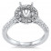 2ct Stone Round Halo Custom Engagement Ring