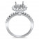 Classical Round Halo Engagement Ring for Stone