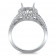 Round Halo Filigree Engagement Ring