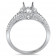 Round Halo Engagement Ring with Split Shank