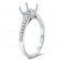 Illision Channel Set Engagement Ring for 1ct Stone