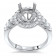 1ct Stone Round Halo Engagement Ring with 10 Micro Pave