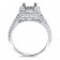 Princess Halo Engagement Ring for Center Stone