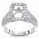 1.25ct Stone Rectangular Engagement Ring with Halo
