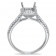 Square Halo Micro Pave Engagement Ring