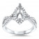 1 Stone Infinity Marquise Halo Engagement Ring
