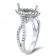 Infinity Marquise Halo Engagement Ring for 1 Stone
