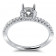 1ct Center Stone Vintage Halo Engagement Ring