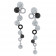 Black & White Diamond Earrings 9.28ct 