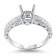 1ct Stone Micro Pave Vintage Engagement Ring